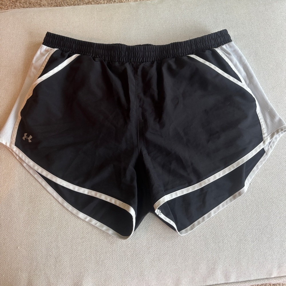 Black Under Armour athletic shorts